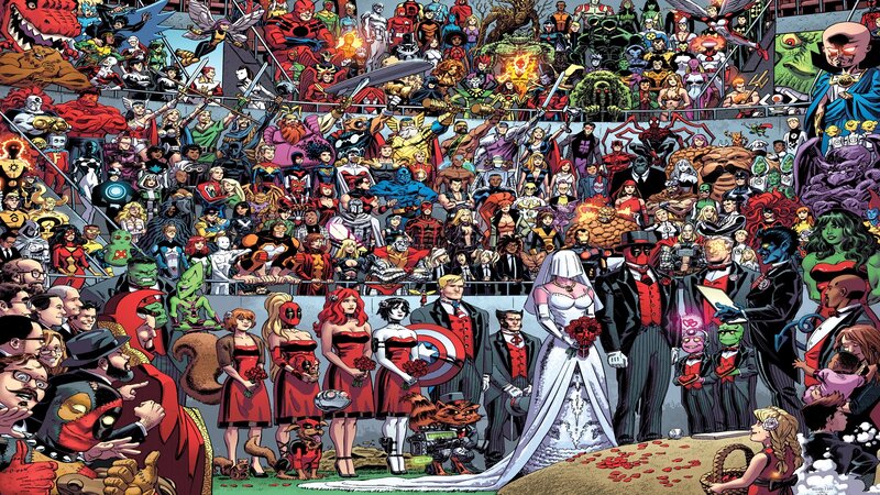 Wedding of Deadpool and Lady Death — Red, Chaotic