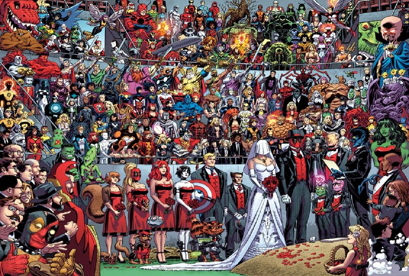 Wedding of Deadpool and Lady Death