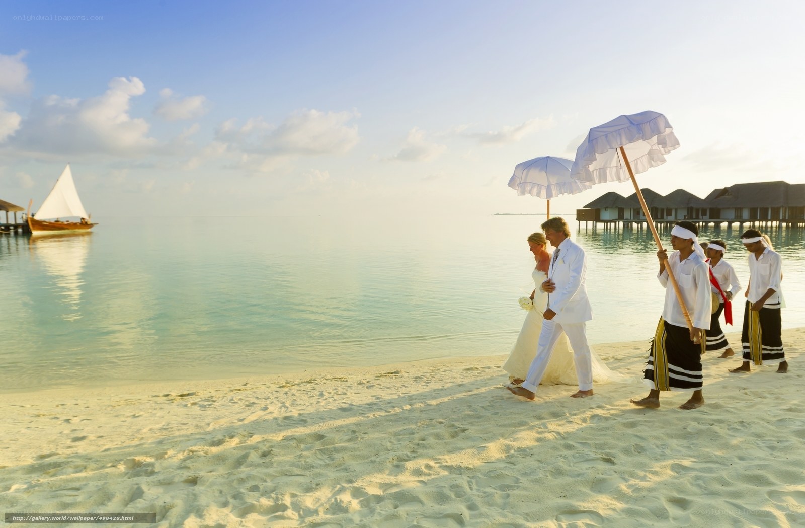Wedding on a tropical beach