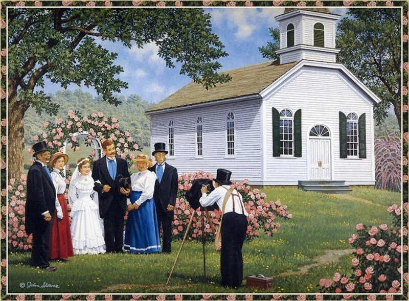 Wedding Party in Garden