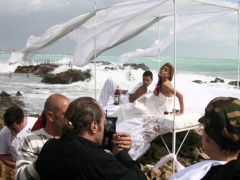 Wedding photoshoot on the beach