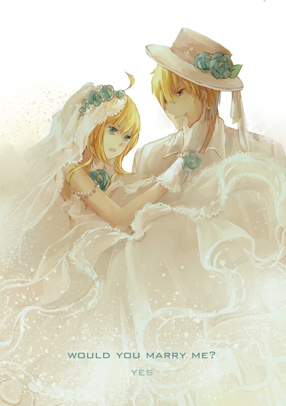 Wedding proposal art