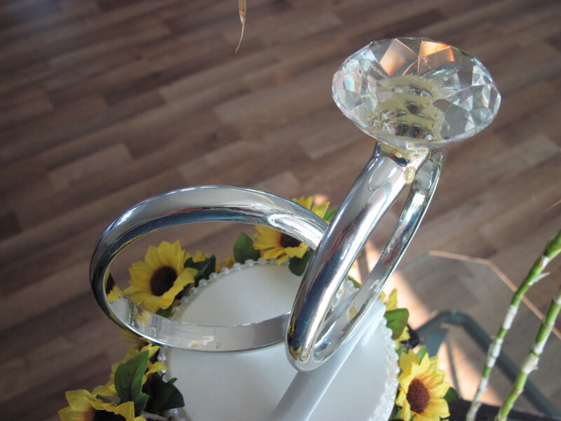 Wedding Ring Cake Topper