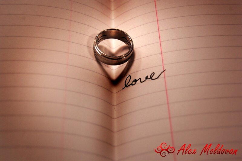Wedding Ring on Notebook
