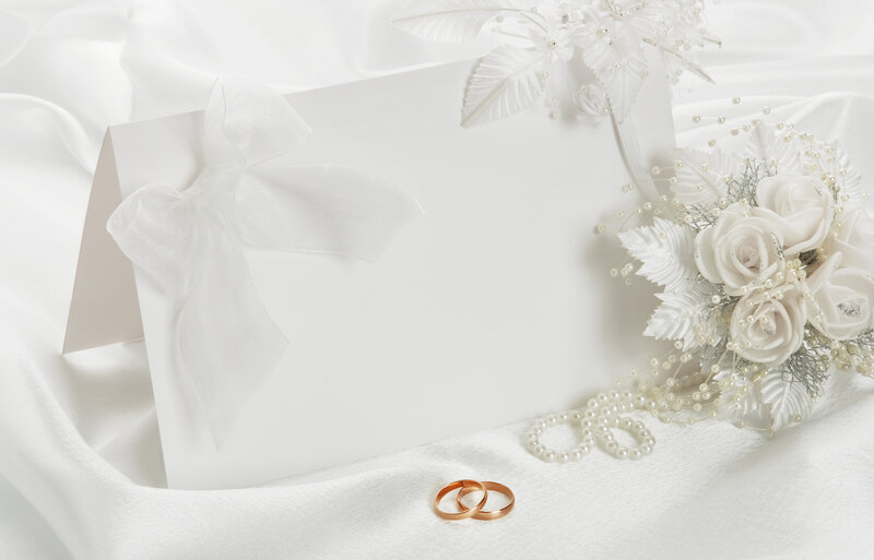 Wedding Rings and Card
