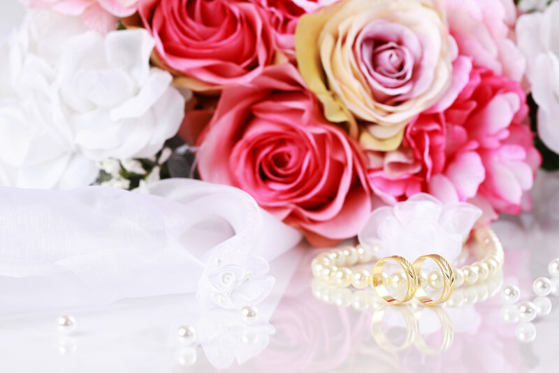 Wedding Rings and Roses