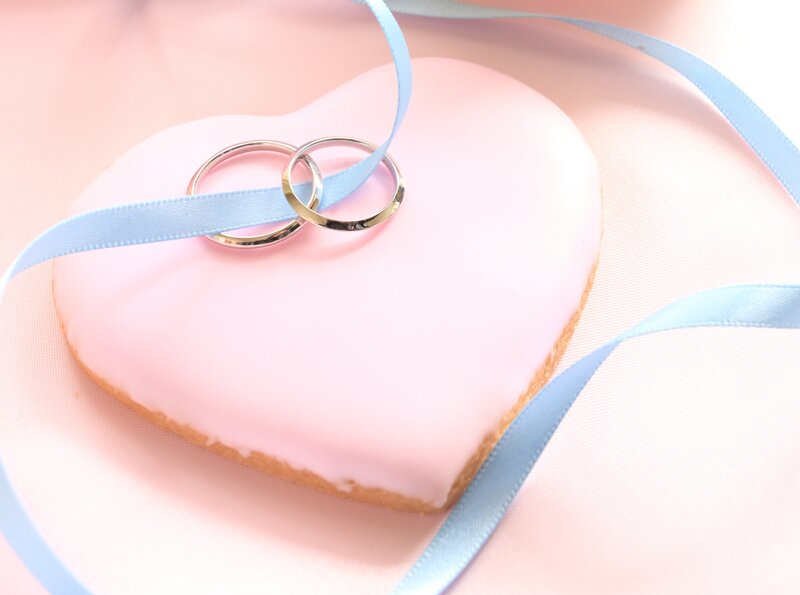 Wedding Rings on Cookie