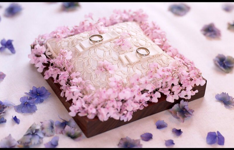 Wedding Rings on Pillow