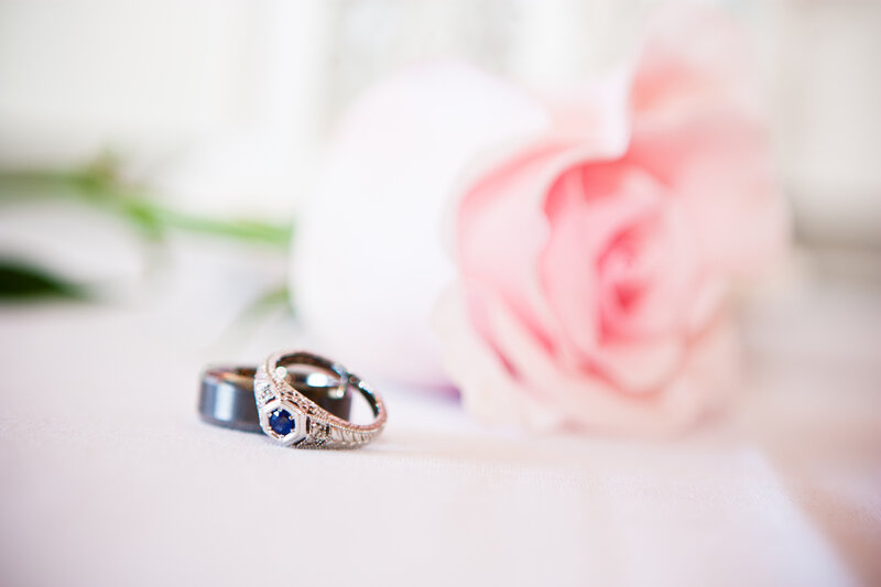 Wedding Rings on Table
