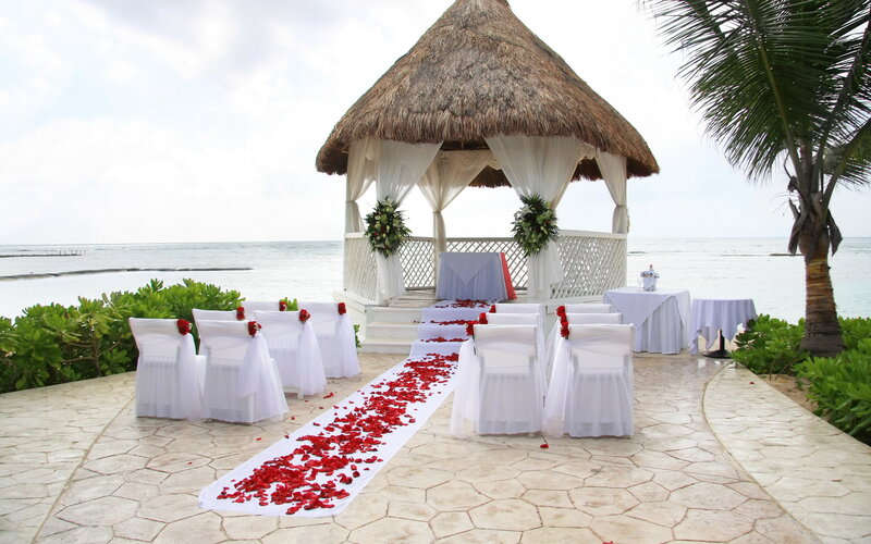 Wedding Setup on Beach