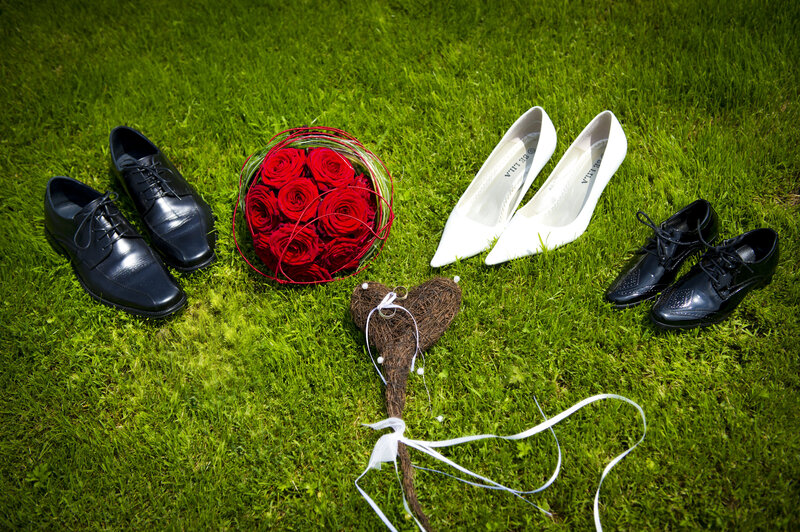 Wedding Shoes and Roses