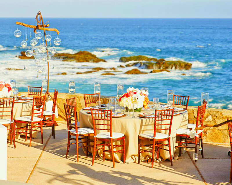 Wedding Tables by Ocean