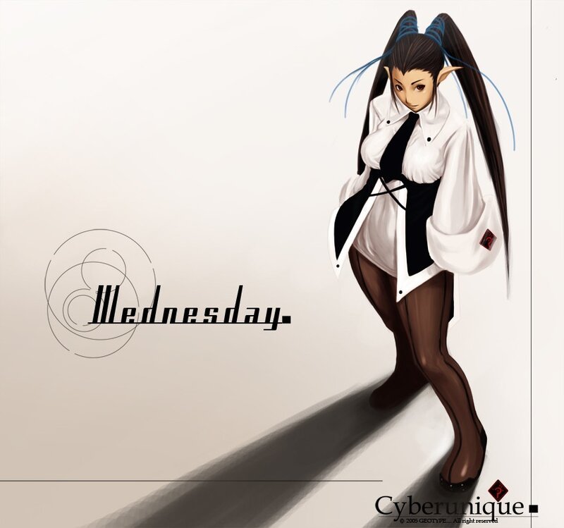 Wednesday character art