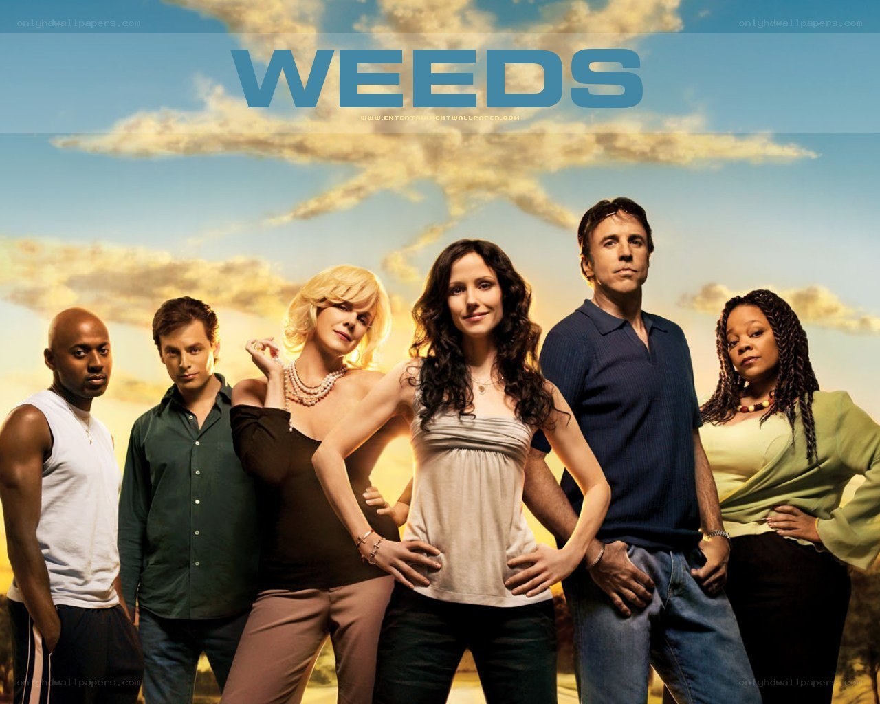 Weeds TV show cast poster