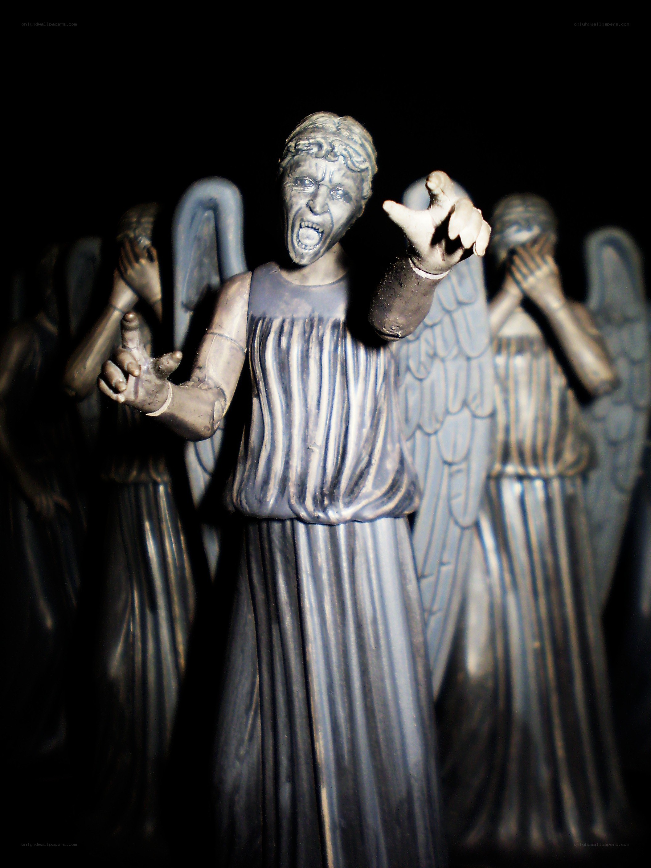 Weeping Angel figurine collection