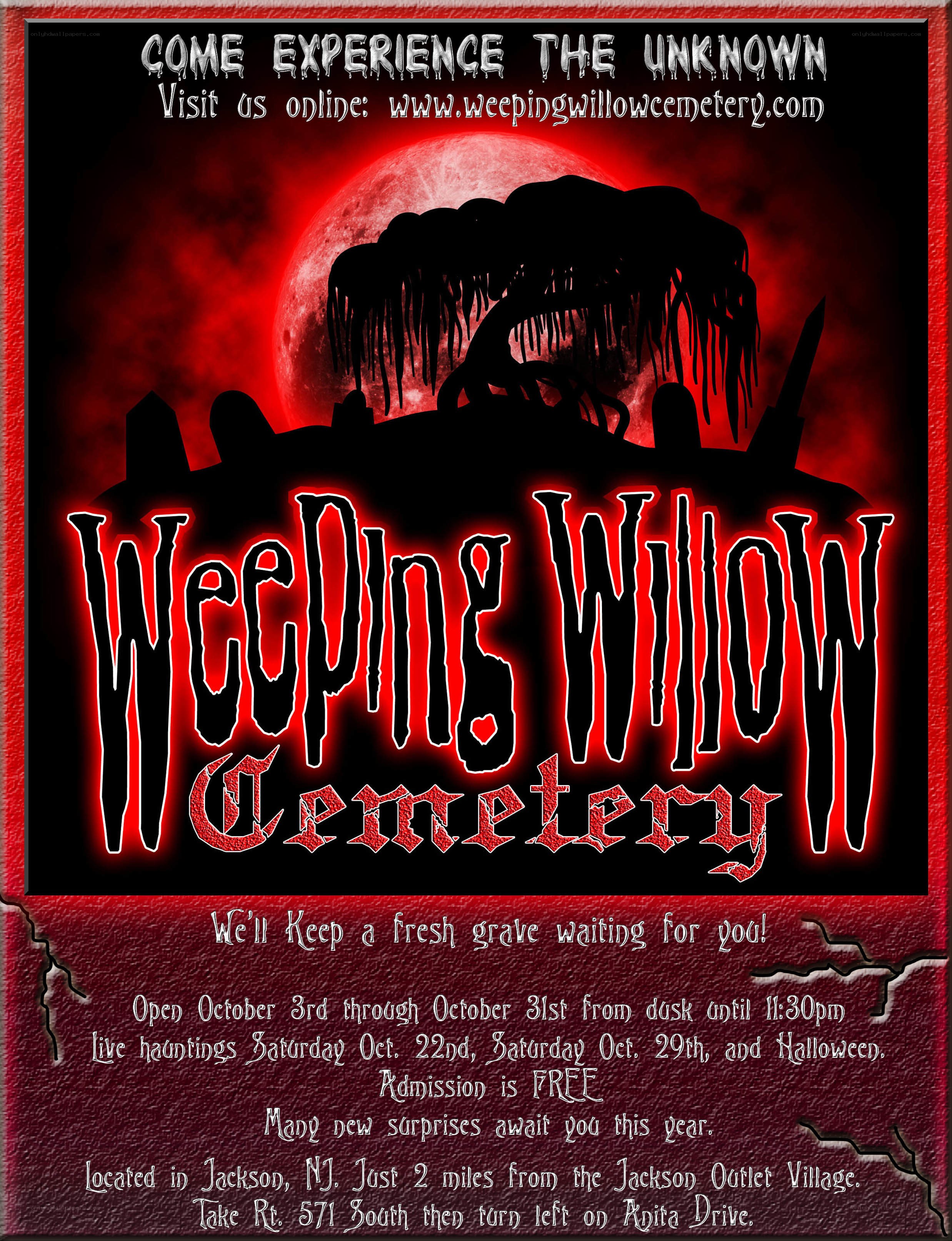 Weeping Willow Cemetery promotion