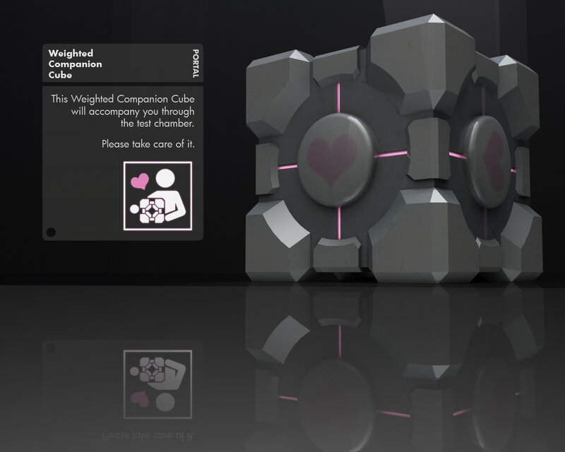 Weighted Companion Cube — Gray