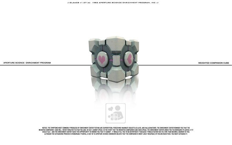 Weighted Companion Cube — White