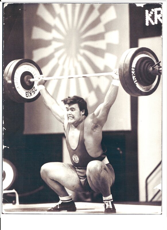 Weightlifter Holding Barbell