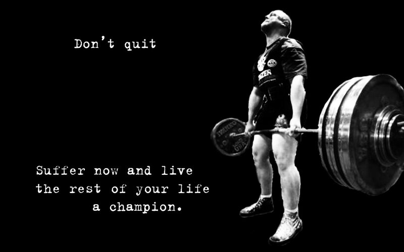weightlifter motivational quote