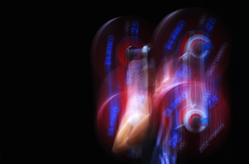 Weightlifting motion blur
