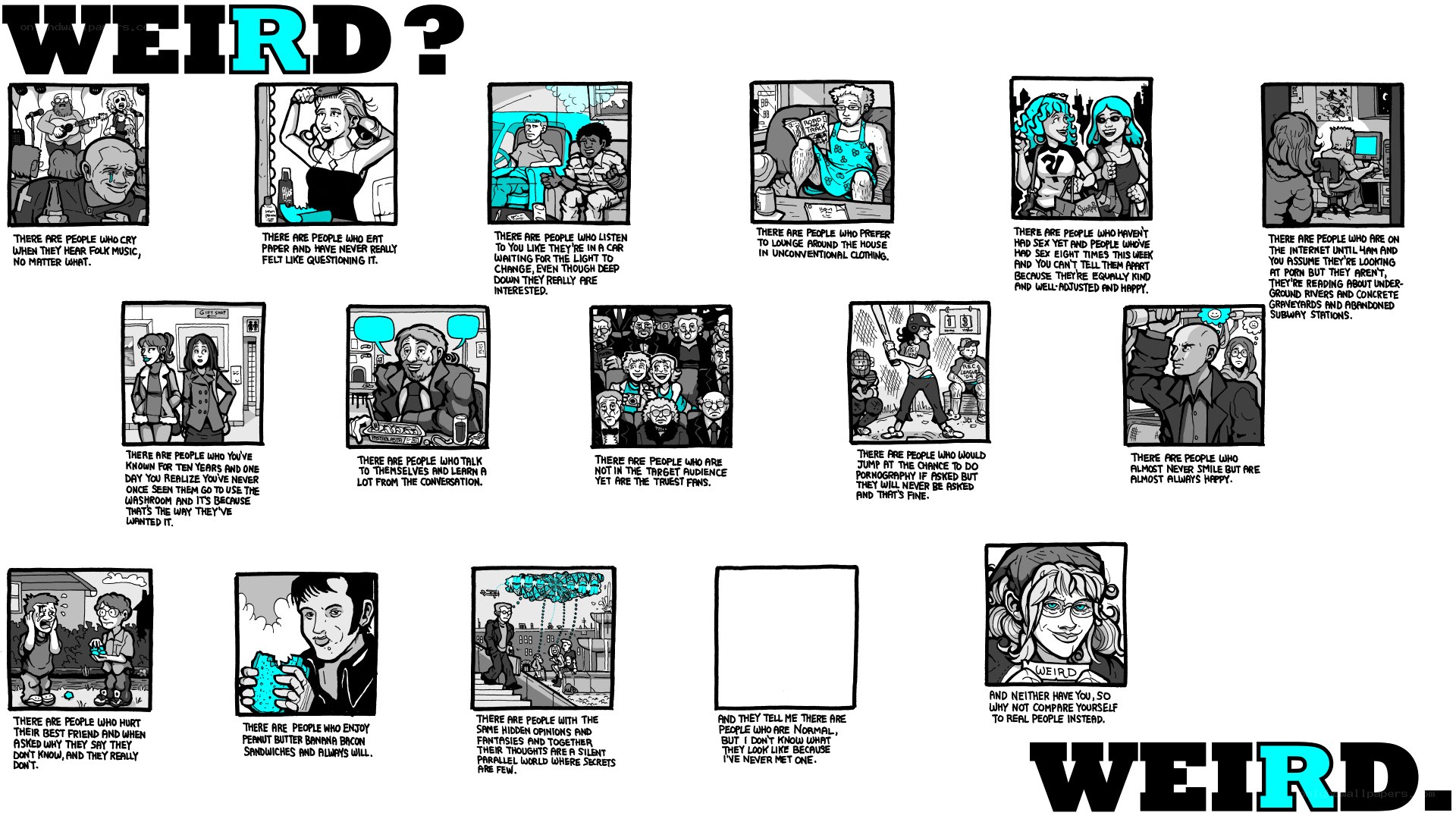 weird people comic