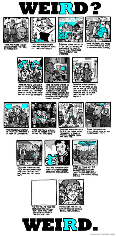 weird people comic