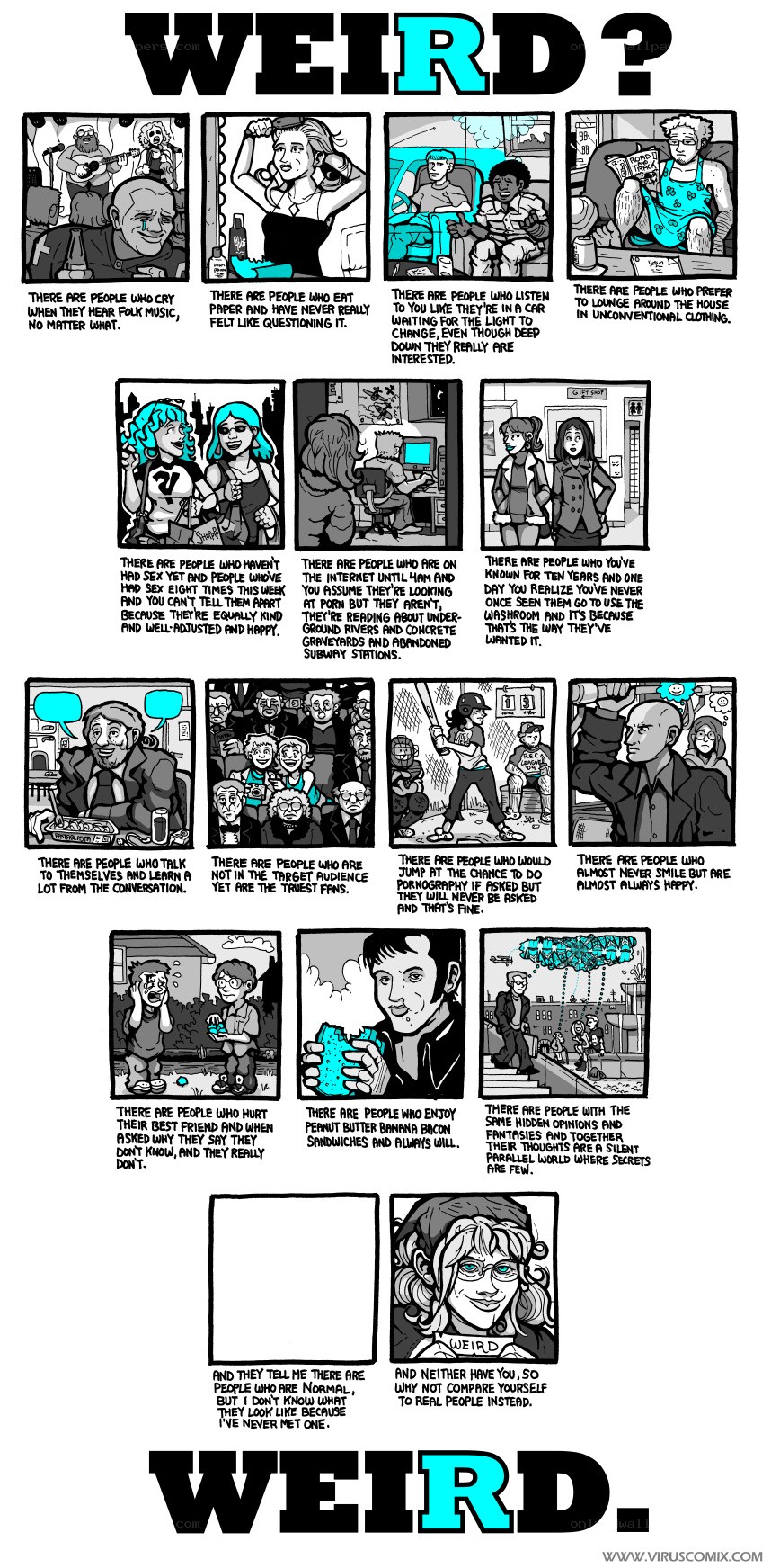 weird people comic