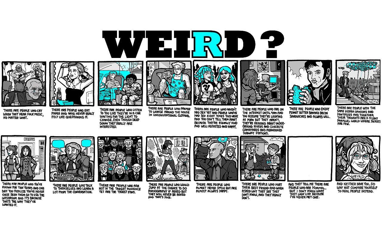 weird people comic