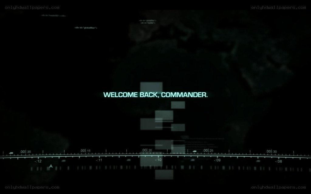 welcome back commander screen