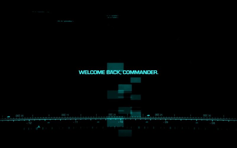 welcome back commander screen