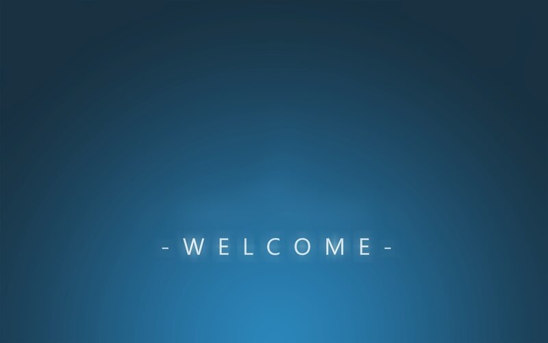 welcome screen