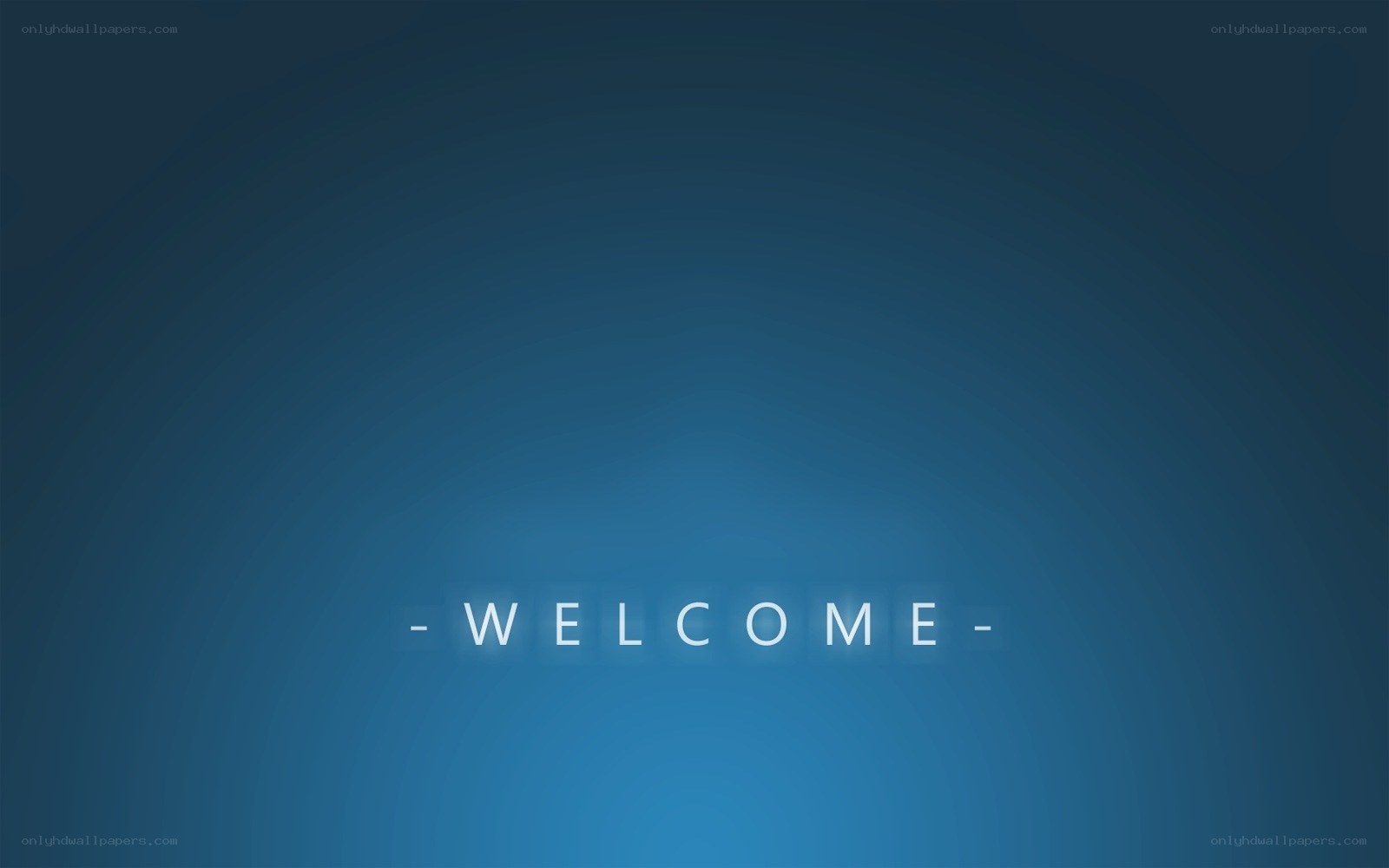 welcome screen