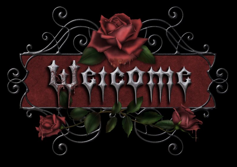 Welcome Sign with Roses