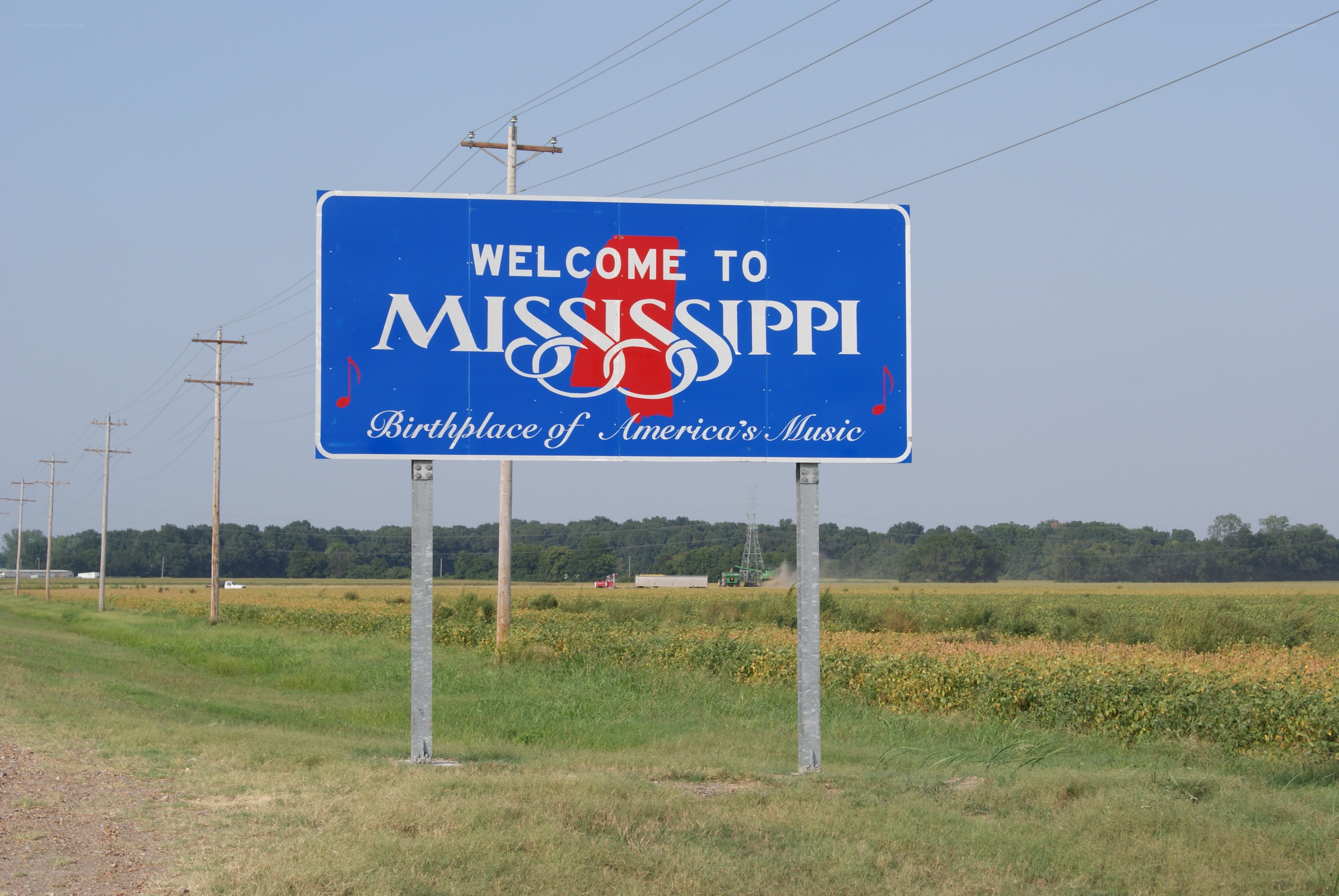 Welcome to Mississippi sign