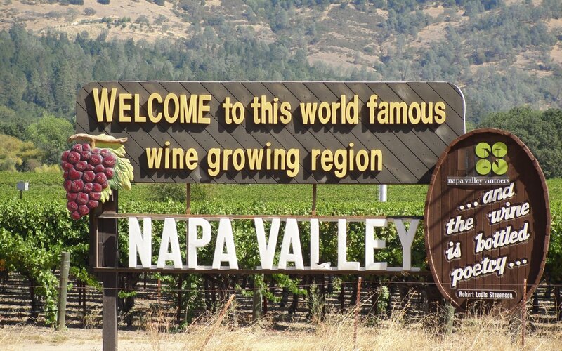 Welcome to Napa Valley sign