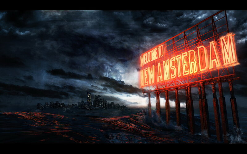 Welcome to New Amsterdam sign