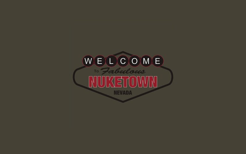 Welcome to Nuketown Nevada sign