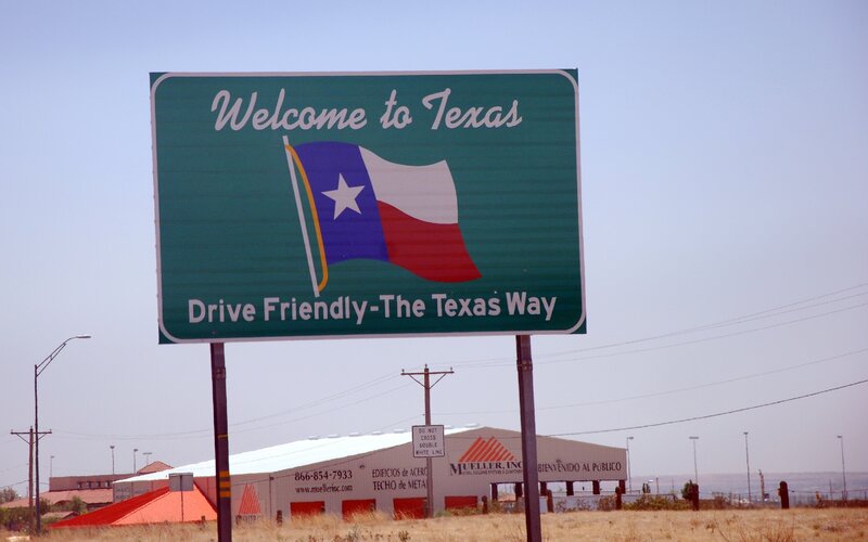 Welcome to Texas sign