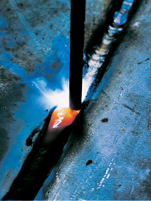 welding process in action