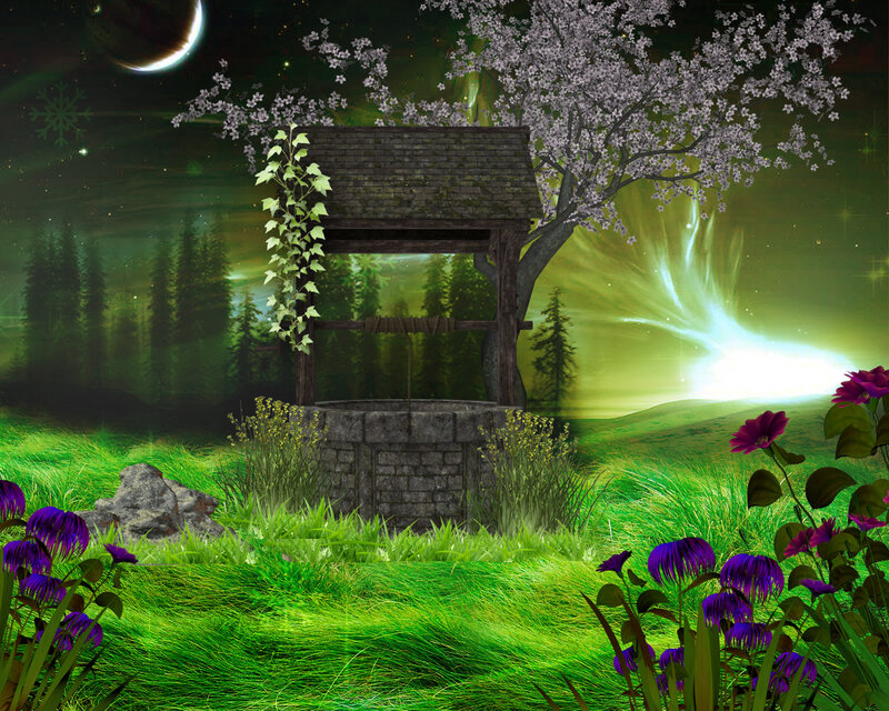Well in a Magical Forest