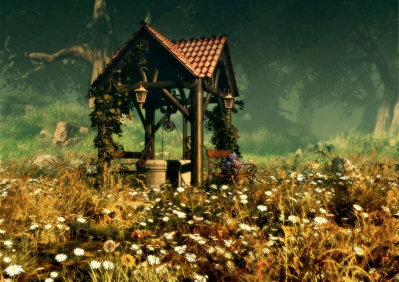 Well in Overgrown Field