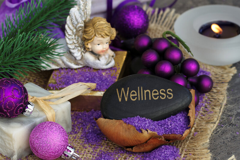 Wellness Stone with Ornaments