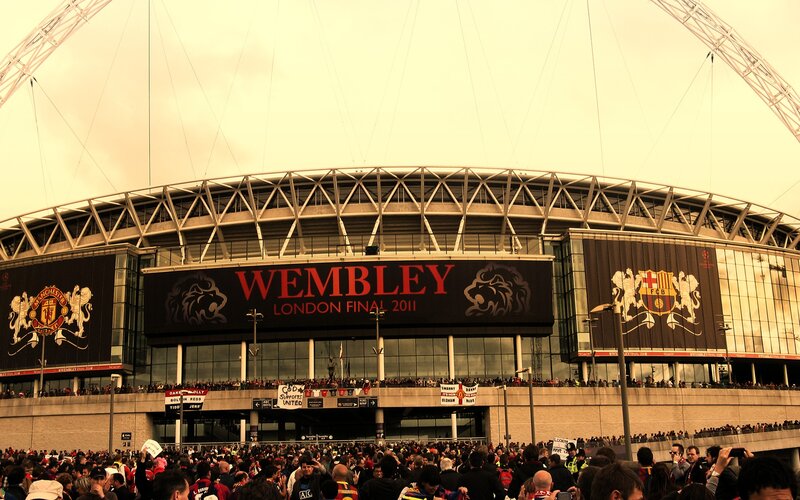 Wembley stadium before final