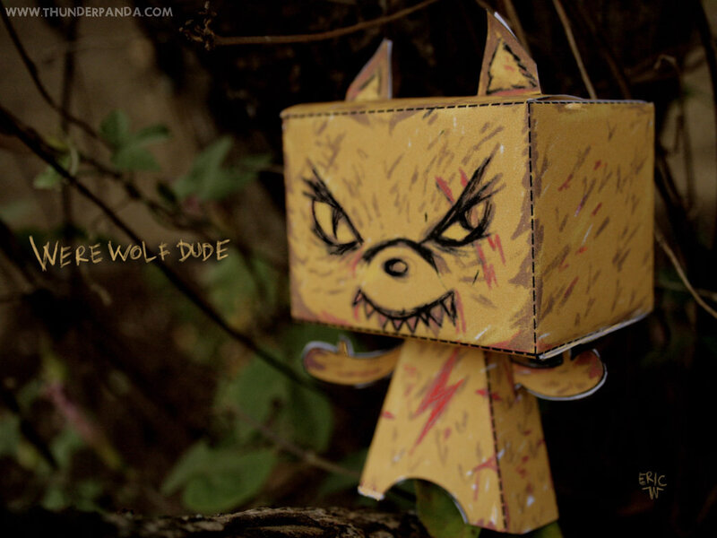 Were Wolf Dude papercraft