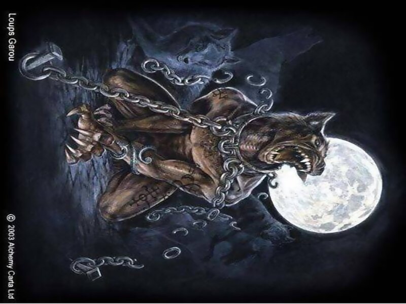 Werewolf Chained at Night