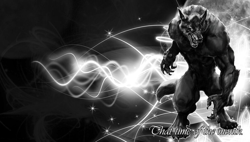 Werewolf Creature — Black, Dramatic