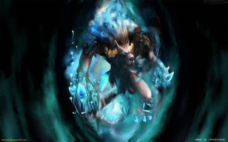Werewolf Creature — Blue