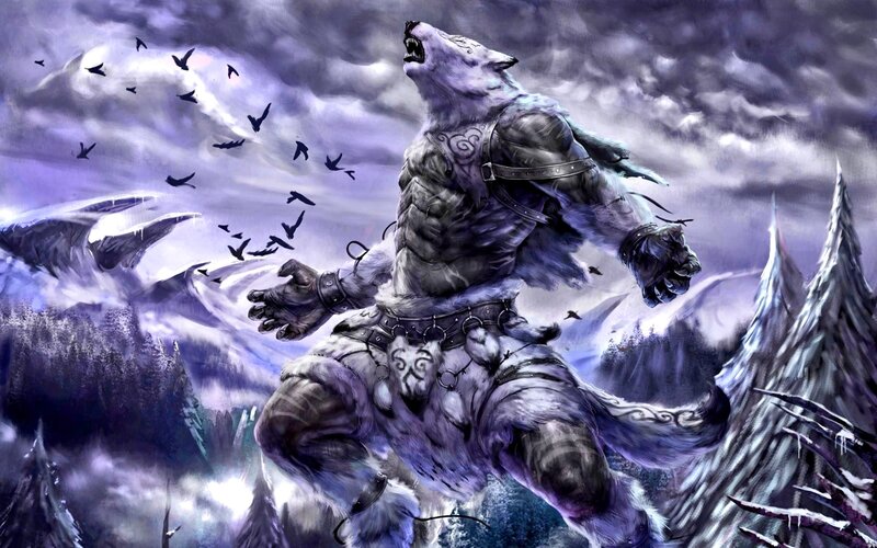 Werewolf Howling — Purple