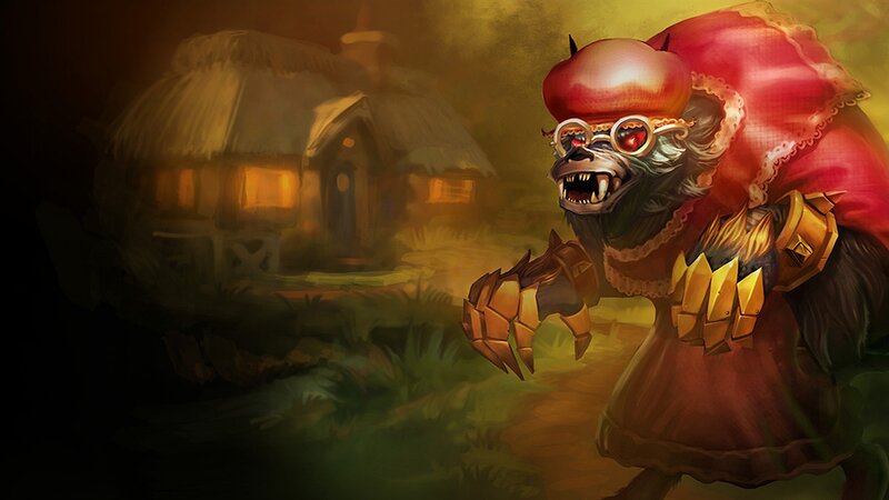 Werewolf in a red cloak